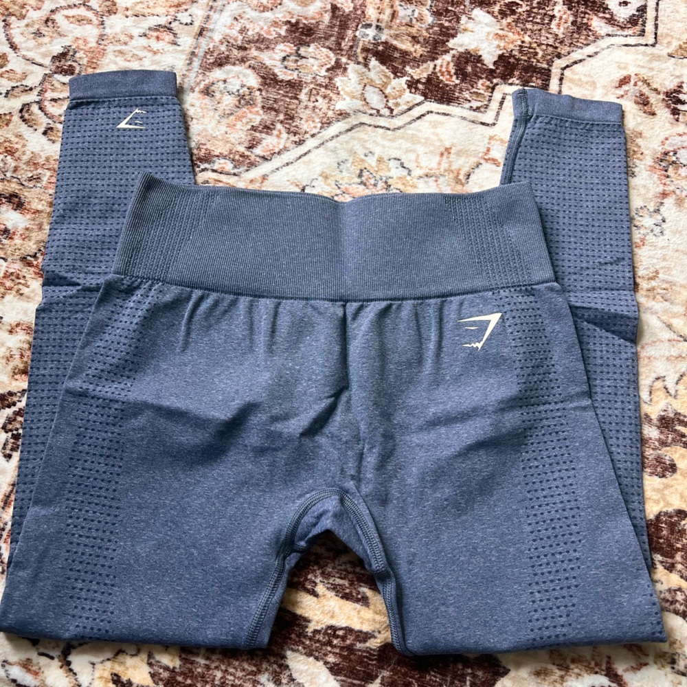 GymShark Vital Seamless Leggings - Blue Marl